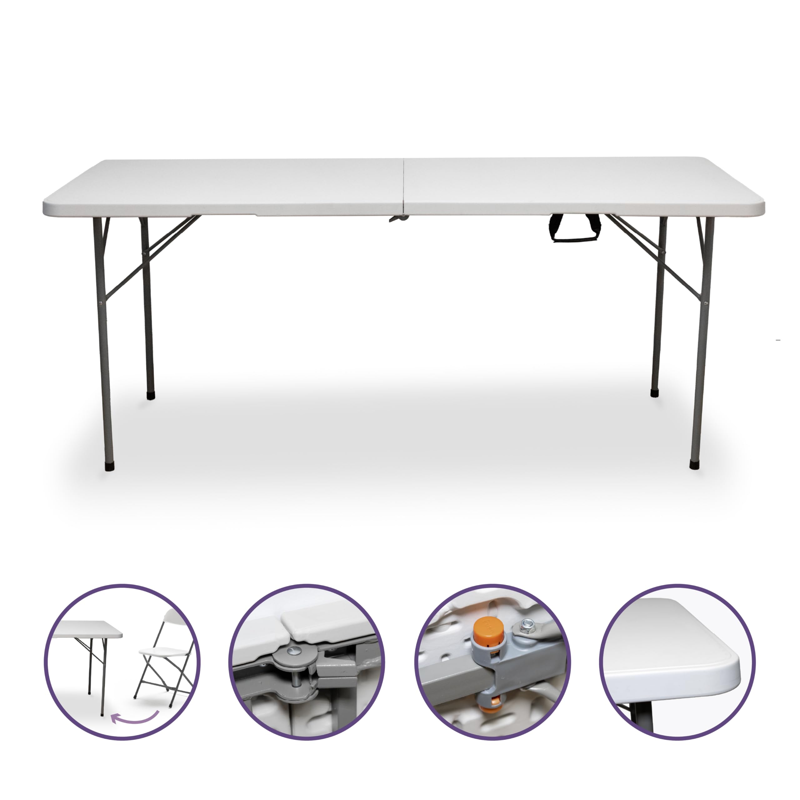 Feel Furniture - Opvouwbare klaptafel - 180 x 70 cm Feel Furniture - Opvouwbare klaptafel - 180 x 70 cm