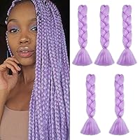 Vista 175 de Benehair 1 paquete de 1 paquete de extensiones de cabello trenzado de 24 pulgadas, extensiones de cabello sintético de alta temperatura, extensiones