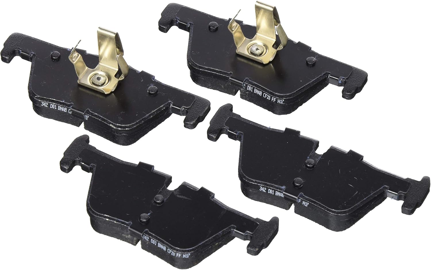 BOSCH BE1613 Blue Ceramic Disc Brake Pad Set - Compatible With Select BMW 228i, 230i, 320i, 328d, 328i, 330e, 330i, 428i, 430i, Gran Coupe, GT, xDrive; REAR