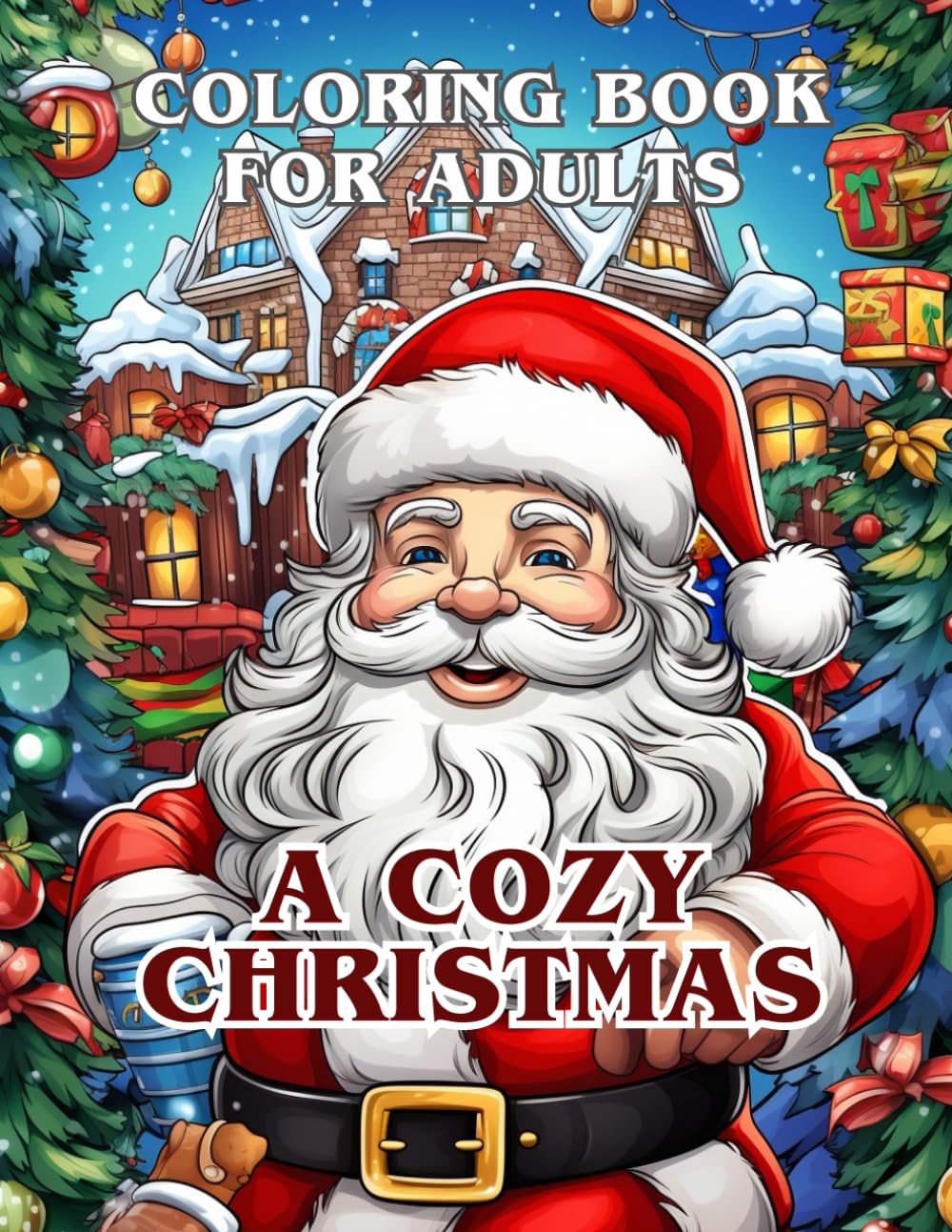 A cozy Christmas Coloring Book for Adults: HOLIDAY SEASON 50 unique Christmas illustrations (A Christmas Tale)