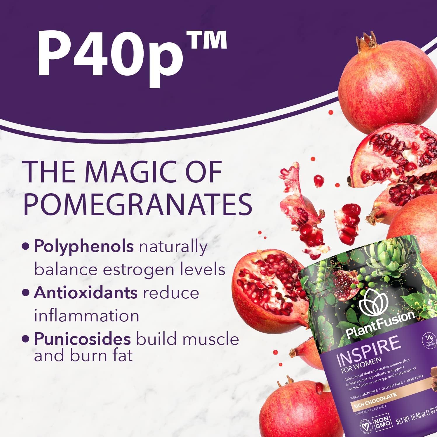 PlantFusion Inspire Plant Protein Powder for Women - Low Carb Protein Powder for Lean Muscle Support - Keto, Gluten Free, Soy Free, Non-Dairy, No Sugar, Non-GMO - Natural-No Stevia 0.85 lb 6 71Uvf2fcrqL. AC SL1497