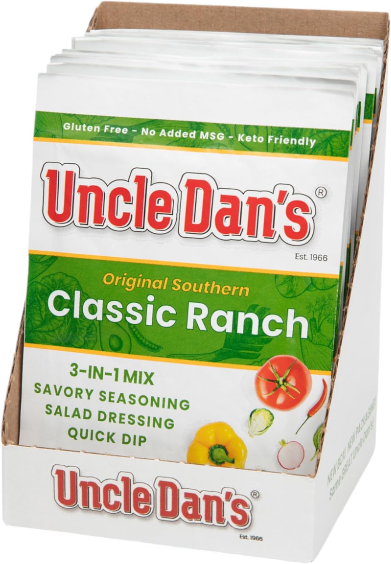 Uncle Dan’s, Original Classic Ranch | Singles Case – 12 Count (Pack of 1)
