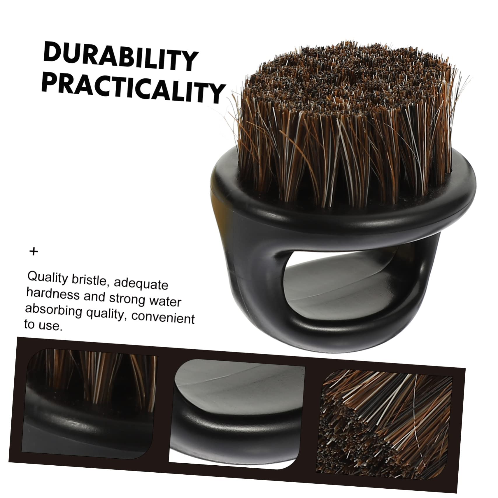 CALLARON 2Pcs Beard Cleaning Brush Multi Functional Hair Removal Brush for Men Ergonomic Design for Barber Shops Home Use Durable Bristle Comb for Grooming Beards Mustaches