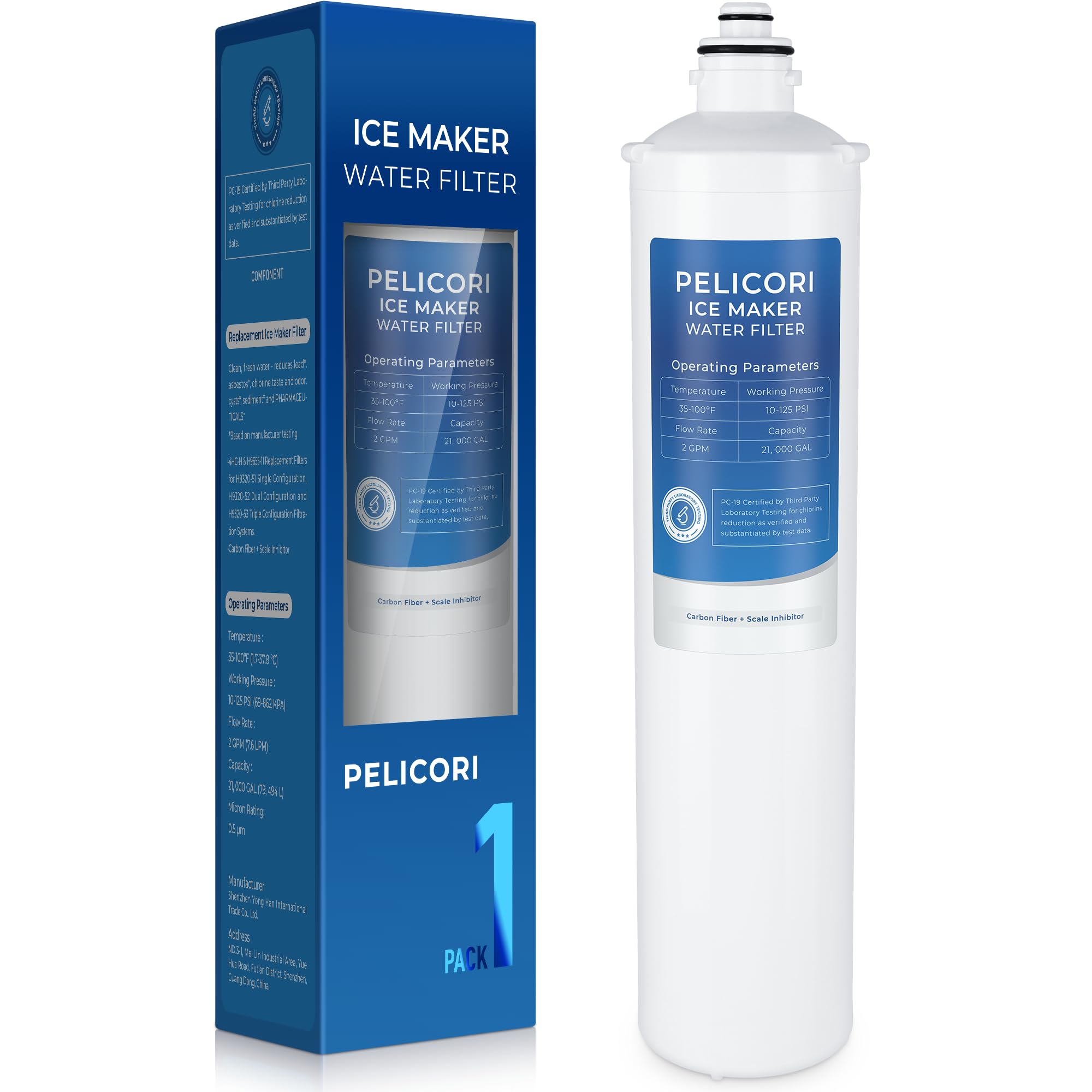 4HC-H Water Filter Replacement Compatible with Hoshizaki H9655-11 Filtration System H9320-51 H9320-52 and H9320-53 1 Pack