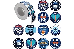 Gigantic Dad Celebration Stickers: 500 Vivid 1.5" Decals for a Jubilant Father's Day