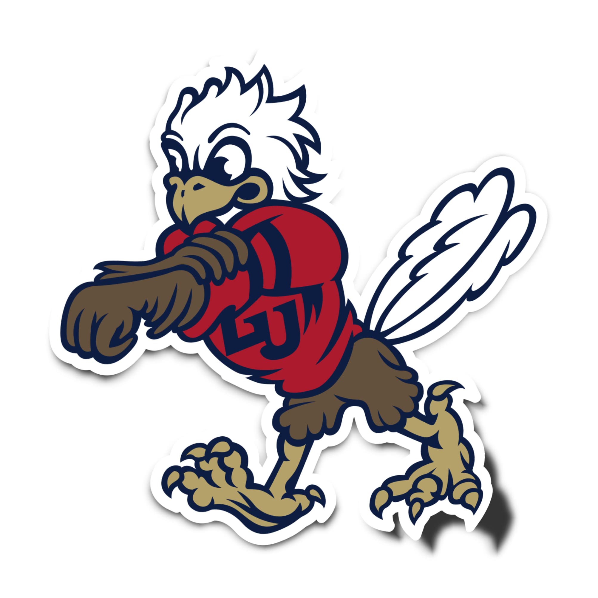 Desert Cactus Liberty University Flames Sticker Decal (IND 00051A) | Officially Licensed Vinyl for Laptops, Water Bottles, Cars, Windows & Scrapbooks,