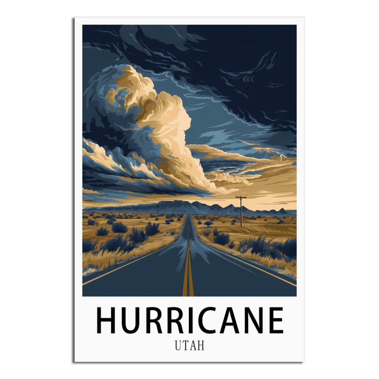 EZMLFA 5D Diamond Painting Kits for Adults,Hurricane Utah Grass,for Adults Beginners of All Ages, Round Full Drill Arts and Crafts Gems Home Wall Decor 30x40cm