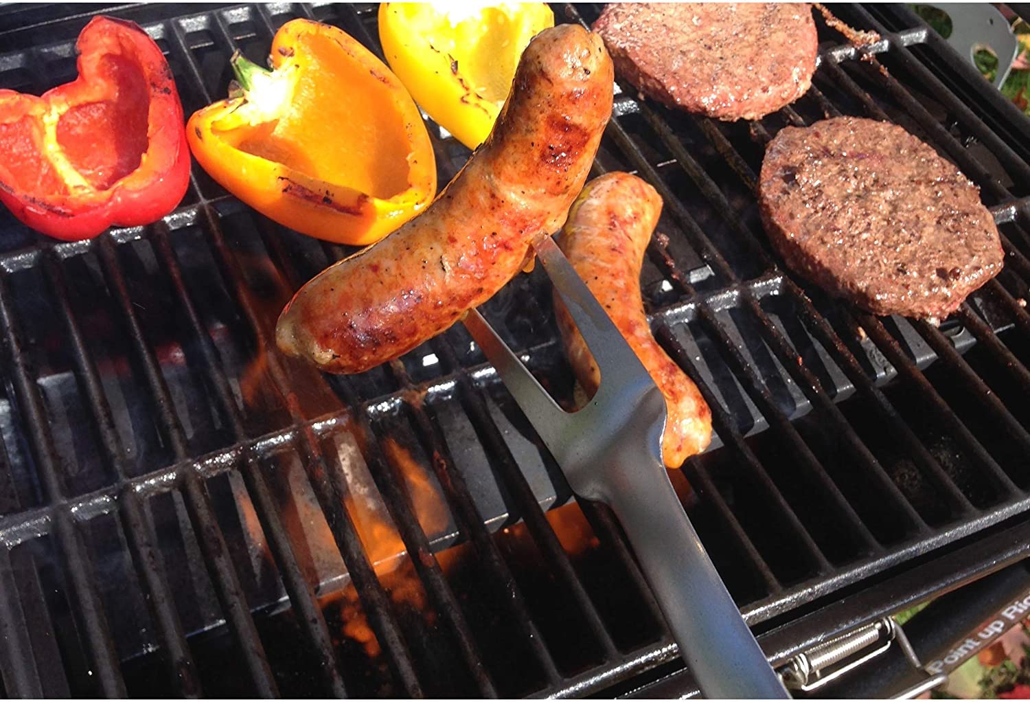 Utoolmart Zestaw narzędzi do grillowania – 18 w 1 akcesoria do grillowania ze stali nierdzewnej z walizką, zawiera szpatułkę, szczypce, szaszłyki