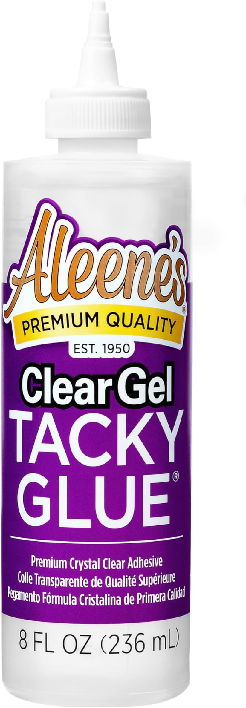 Aleene's Clear Gel Tacky Glue for Crafts, Nontoxic, Applies and Dries Clear, 8 fl oz