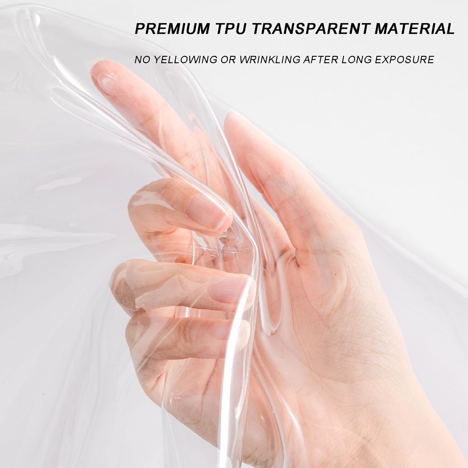 Transparente Winddichte Thermovorhang mit Reißverschluss, Winterversiegelte Selbstklebende Thermovorhänge, Robust Und Verschleißfest(Black,110cmX150cm)