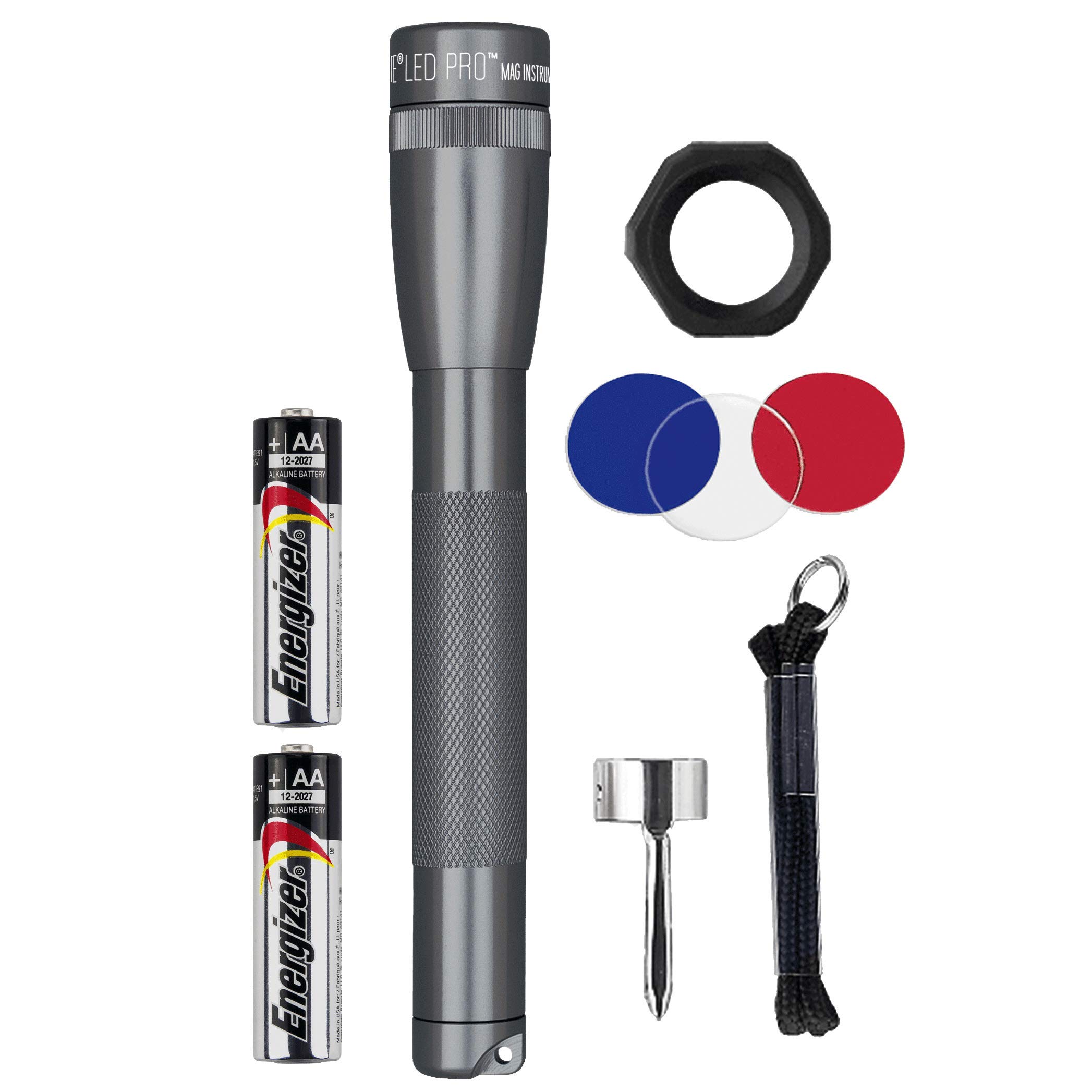 MagLite Mini Mag LED PRO 2-Cell AA Combo Pack - Gray One Size