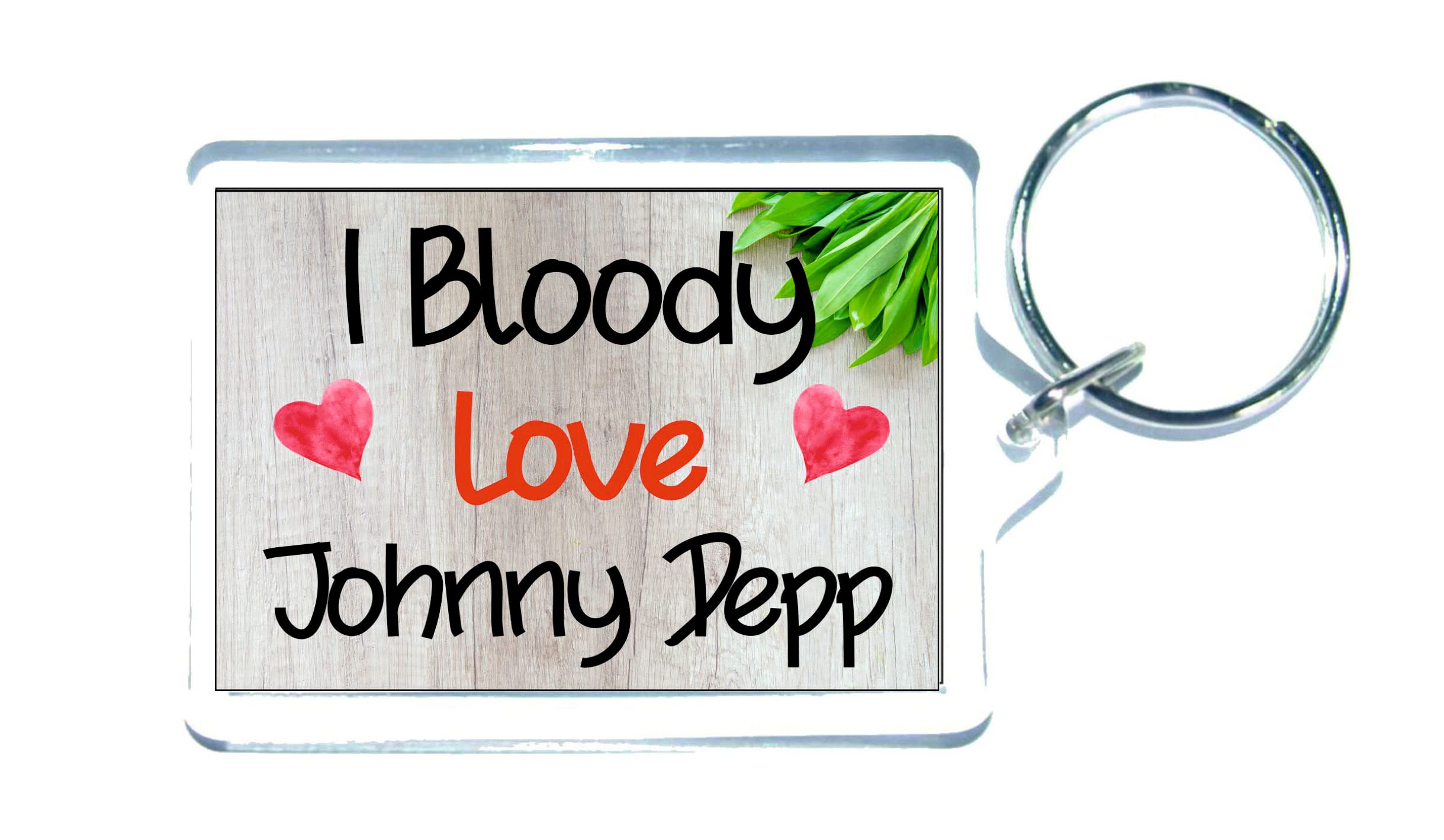 Johnny Depp Keyring I Bloody Love Movie Star Fan Present