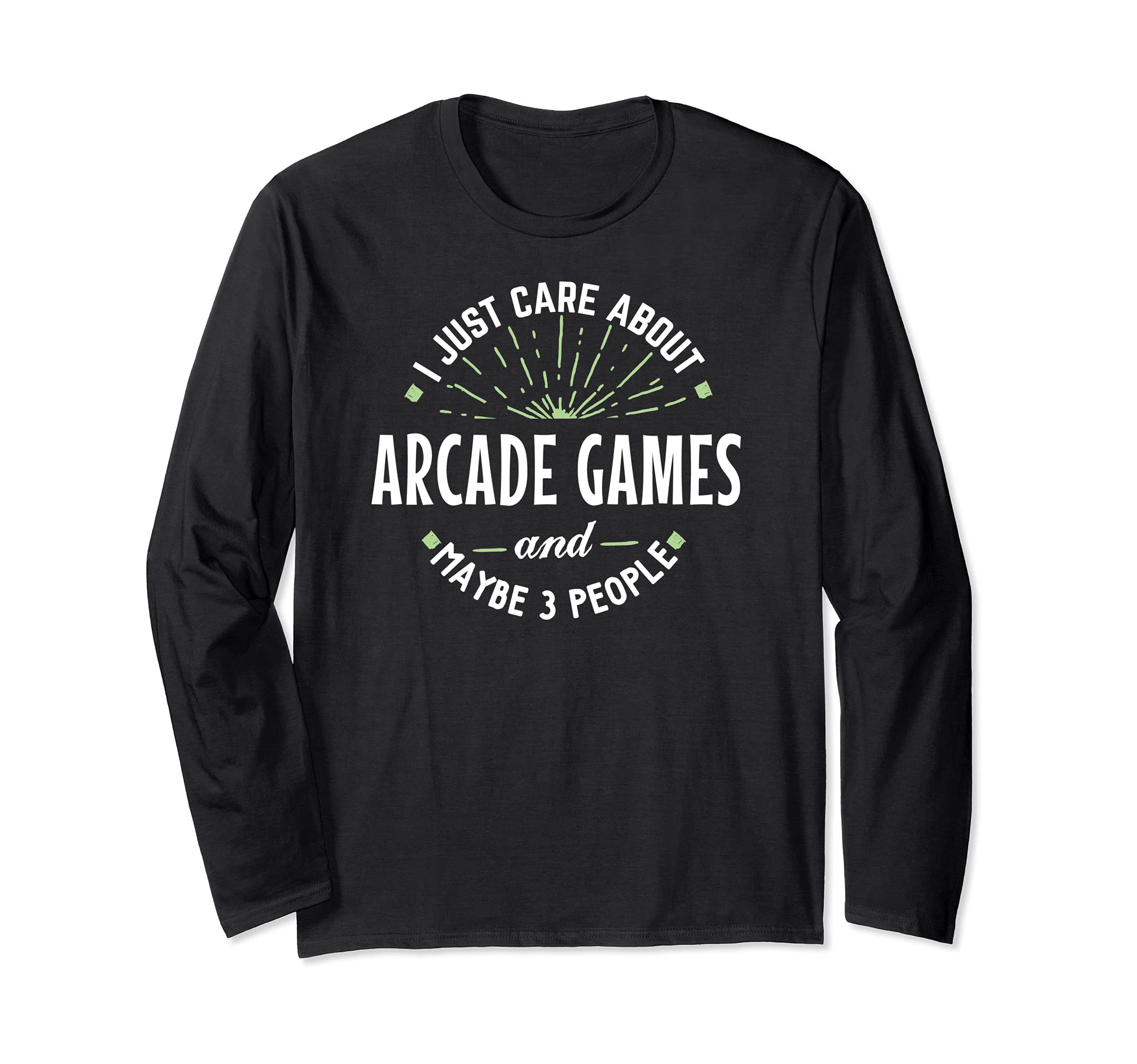 Funny Arcade Games Design for Men Dad Fathers Day Gift Long Sleeve T-Shirt