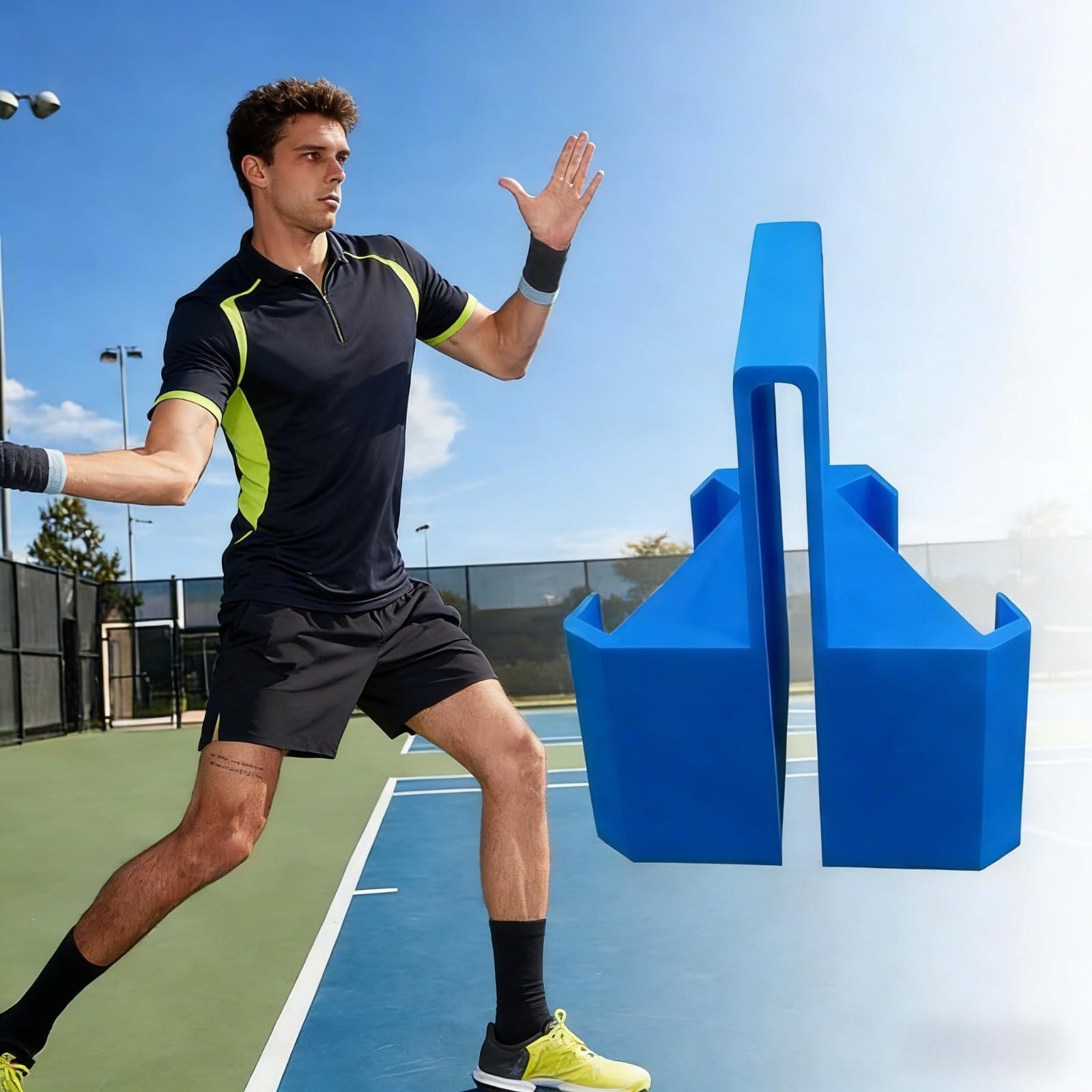 Supporto Per Telefono E Fotocamera Da Rete Da Tennis, Clip Per Recinzione, Doppio Angolo, Per Allenamento E Live Streaming, Sport All'aperto, Badminton, Pallavolo