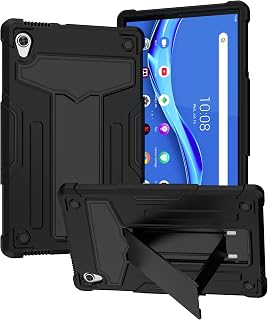Case for Lenovo Tab M10 HD (2nd Gen) TB-X306F/TB-X306X - Hybrid Case Cover with Kickstand for Lenovo Tablet M10 HD 10.1 Inch Display 2020 Released (Black/Black)