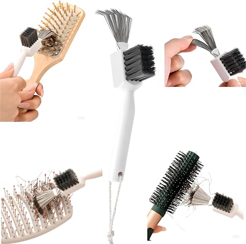 Hair Brush Cleaner 2-in-1 with Steel Wire & Bristles Bristles+Rake Deep Clean (1