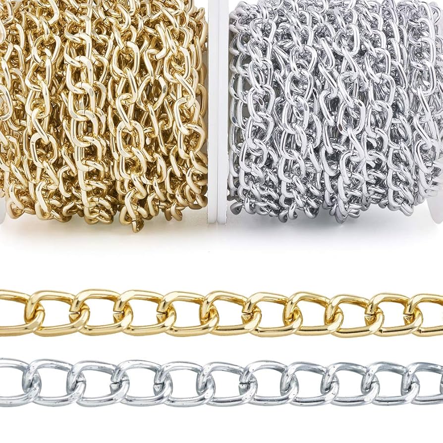 シルバーゴールドリンクチェーンネックレス シルバー リンクチェーン 2WAYネックレス GP（ネックレス