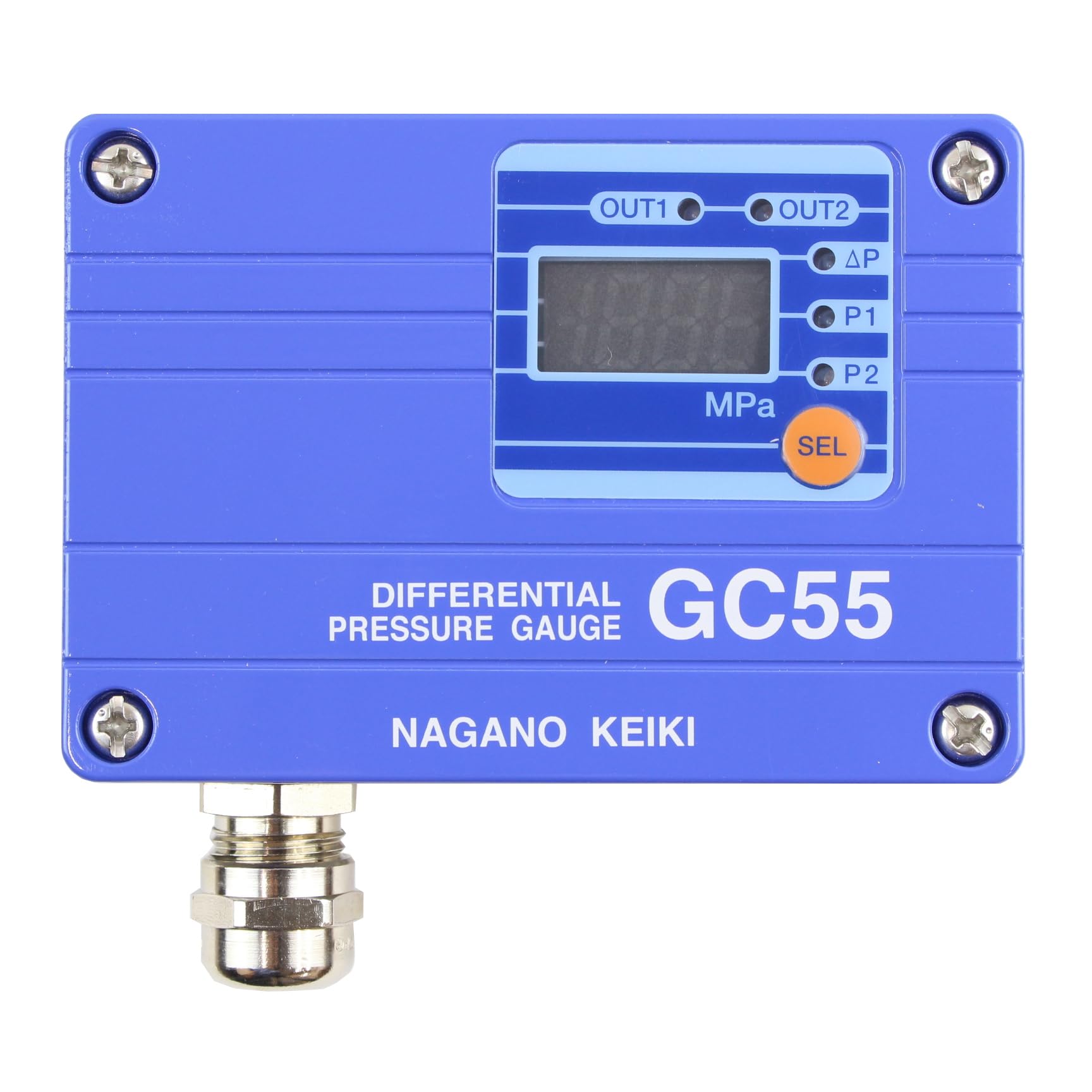 Amazon.co.jp: デジタル差圧計 GC55-160×0～1MPa アナログ出力4〜20mA