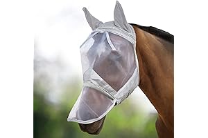 Harrison Howard CareMaster Horse Fly Mask Long Nose with Ears