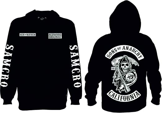 Cowries and Shells - Sudadera con capucha con diseño de la serie Hijos de  la anarquía con