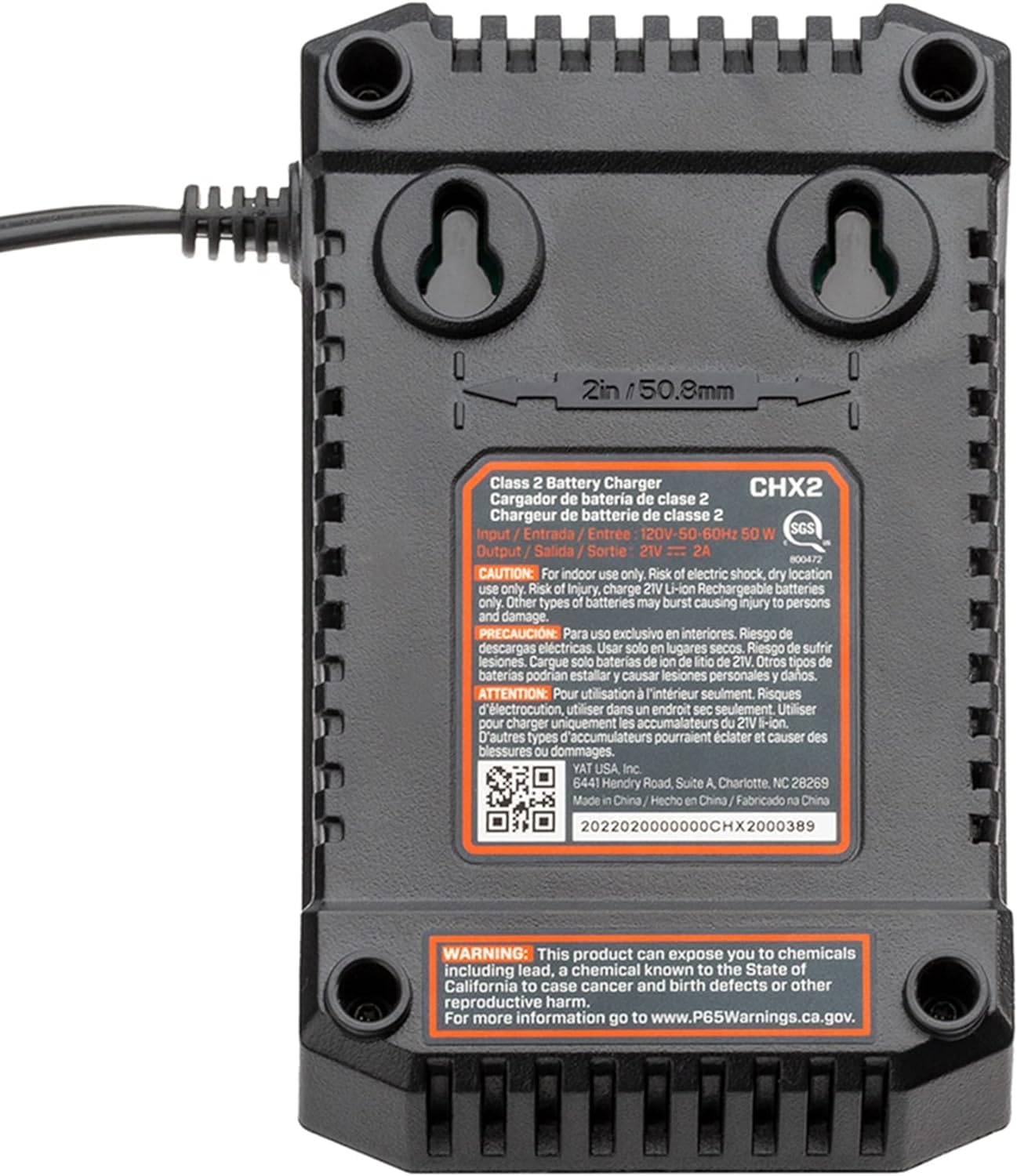 Amazon.com: SENIX CHX2 X2 20 Volt Max* Lithium Ion Battery Charger