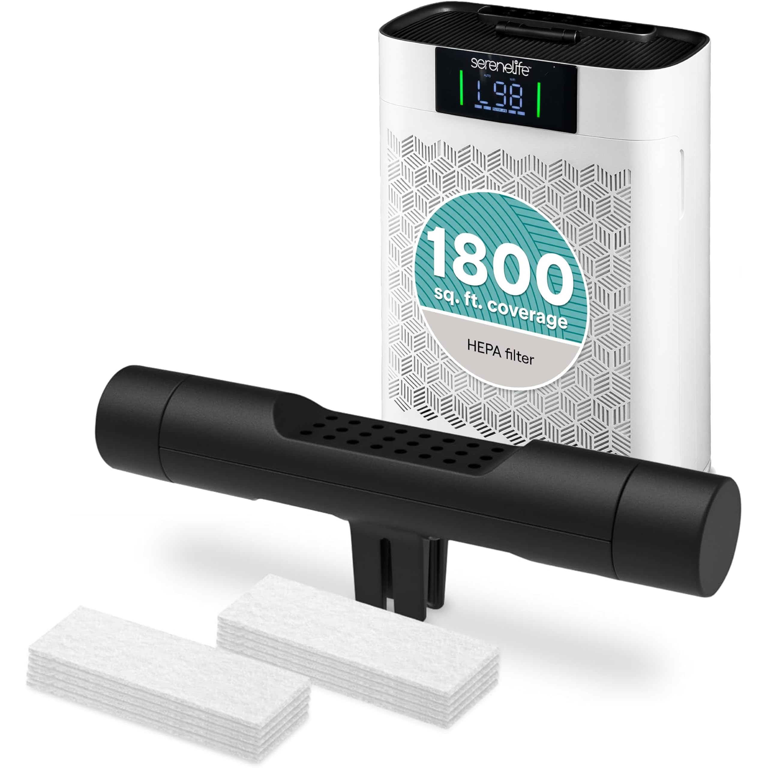 SereneLife Aromatherapy Diffuser - Air Purifier Accessory for SLARP1076WT/SLARP1076BK, Multi-Functional Air Purifier Pendant for Cars, Office, Home – Enhances Air Quality, Easy Installation