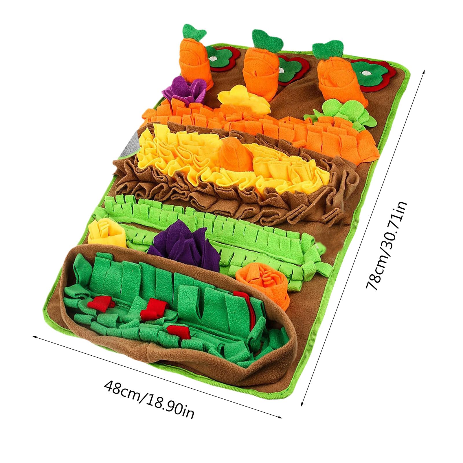 Tapis anti-bruit pour chien Tapis d'alimentation lente Puzzle de conduite ennuyeux de l'ennui Animal de compagnie Réduit l'anxiété Tapis de reniflement pour animaux de compagnie Fournitures pour