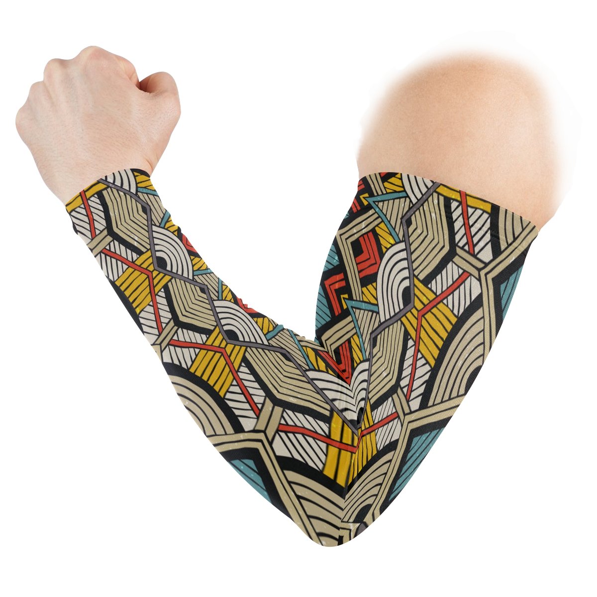 super3Dprinted African Art Tribal Print Sports Sleevelet Oversleeves Riding Protection Arm Sleeves