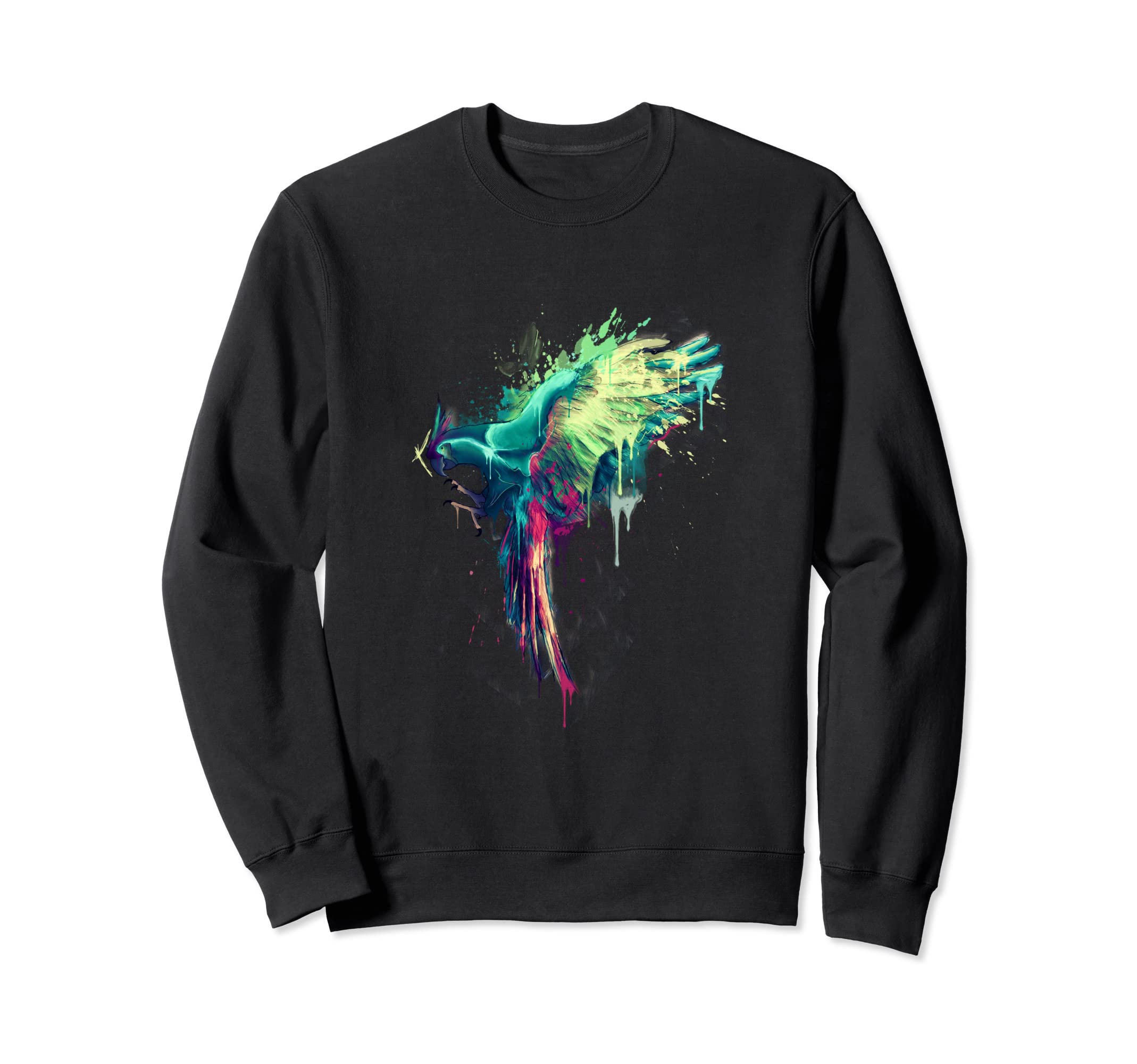 Watercolor Ara Parrot Sweatshirt