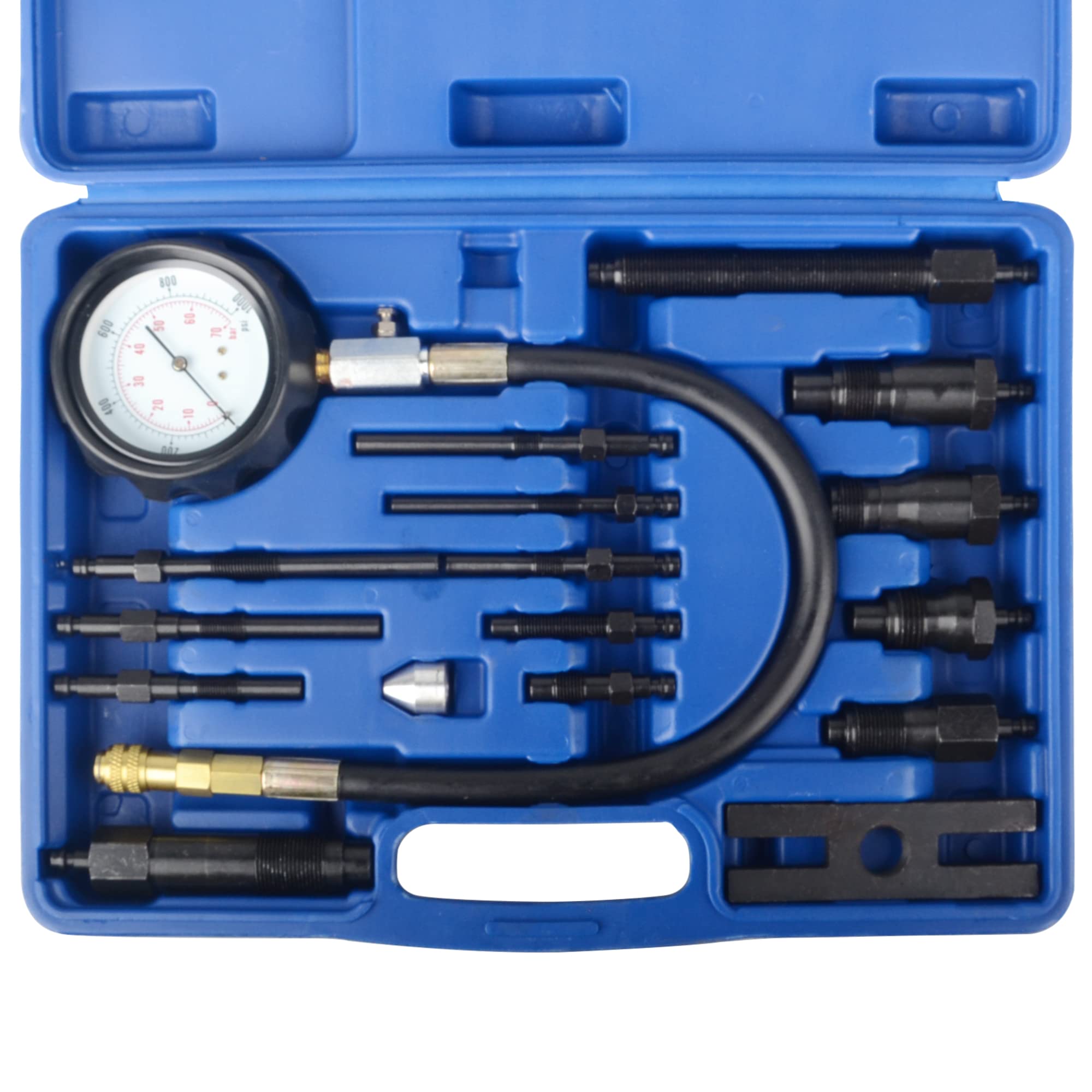 DAYUAN Set di tester di compressione per motori diesel, 70 bar, manometro di pressione