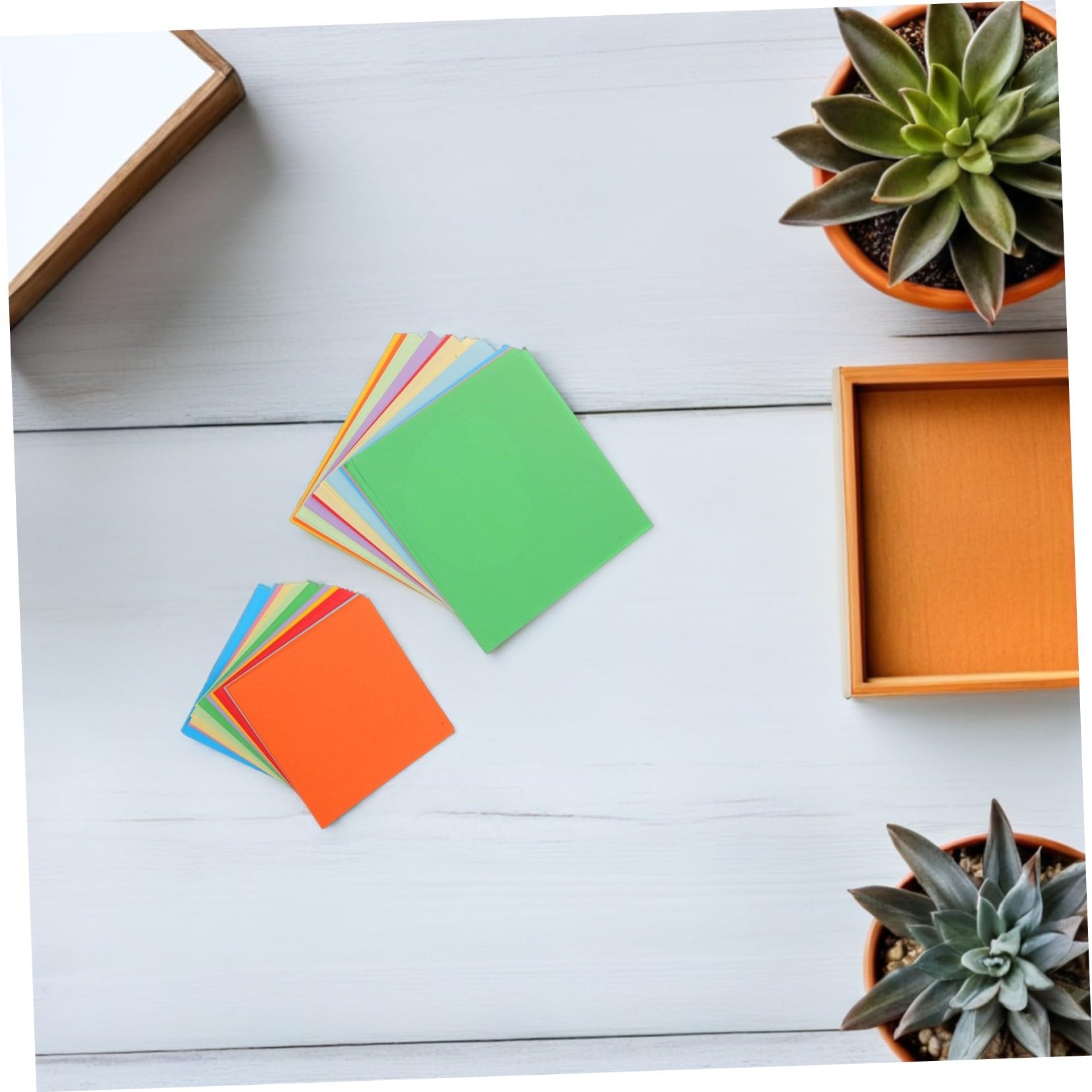 Veemoon 10taschen Handgefertigtes Farbiges Origami-faltpapier Beutel Quadratisches Bastelpapier für Junge Mädchen Doppelseitiges Diy-kunstpapier Einfaches Falten für Bastelprojekte