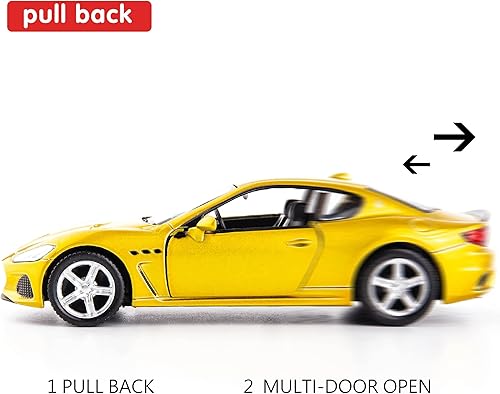 Miniatura 3 de Ghibli - Modelo de automóvil de fundición a escala 136, auto de juguete de aleación de zinc para niños, vehículos de tracción hacia atrás, auto de