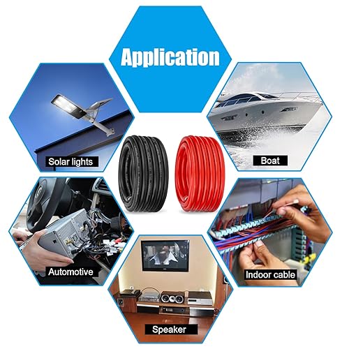 Miniatura 5 de Kimbluth Cable marino de calibre 6, cable de cobre estañado para barco, estándar de EE. UU., OFC, alambre de cobre libre de oxígeno para altavoces