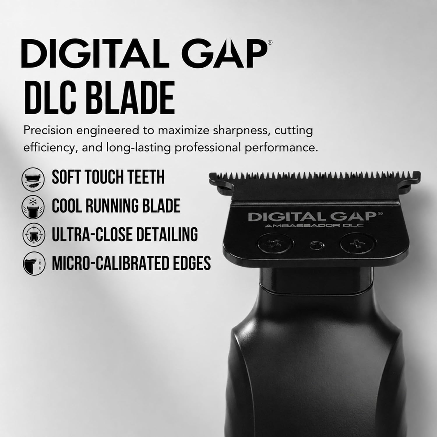 Cocco Veloce Lite High Performance Hair Trimmer, Digital Gap DLC Blade