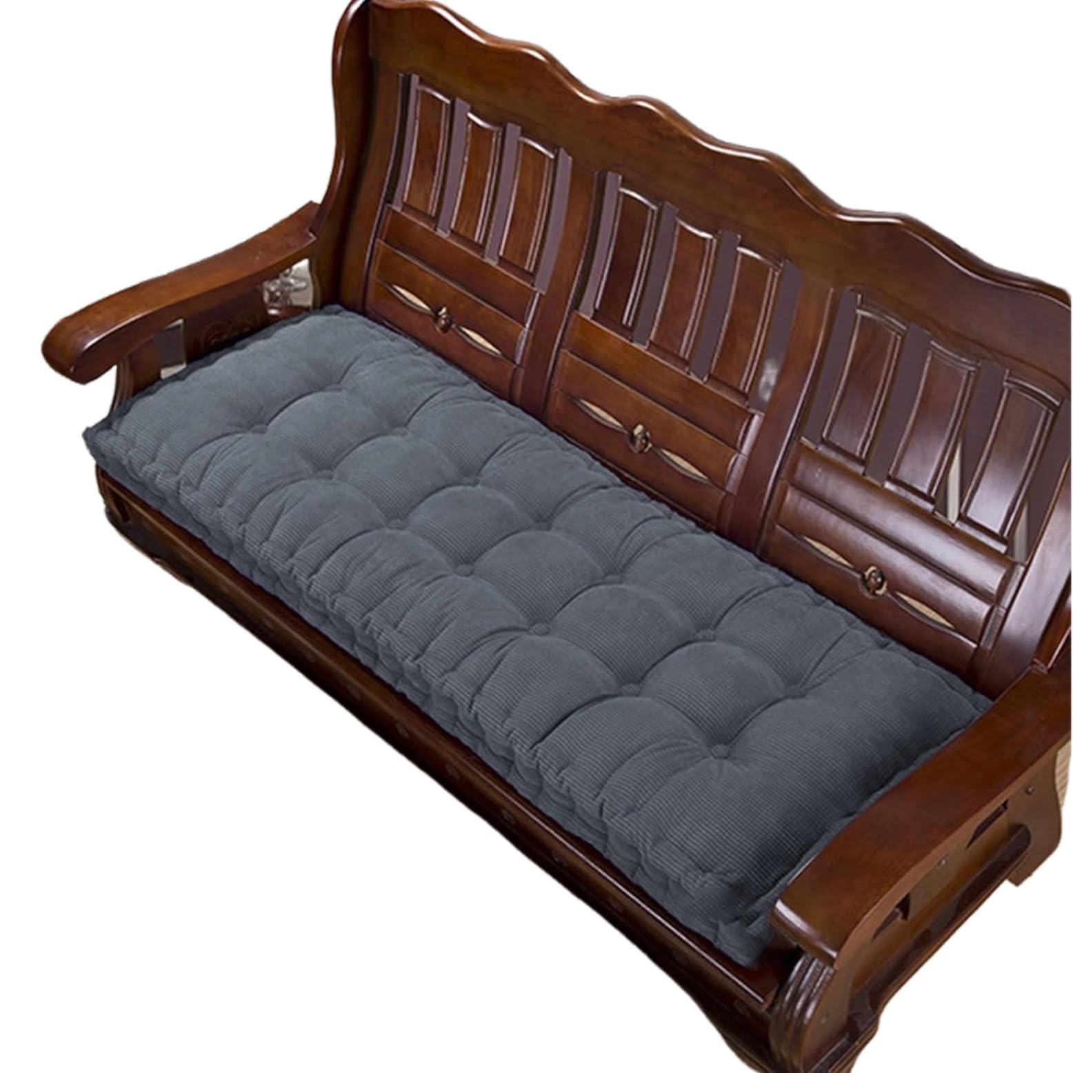 KKXXYQFC Outdoor-Gartenbank-Kissenauflage – 40 x 40 cm wasserdichter Sitzbezug – Bequeme Bankauflage für Terrassensitze – Sitzkissen für Gartenmöbel – dekoratives Couchkissen