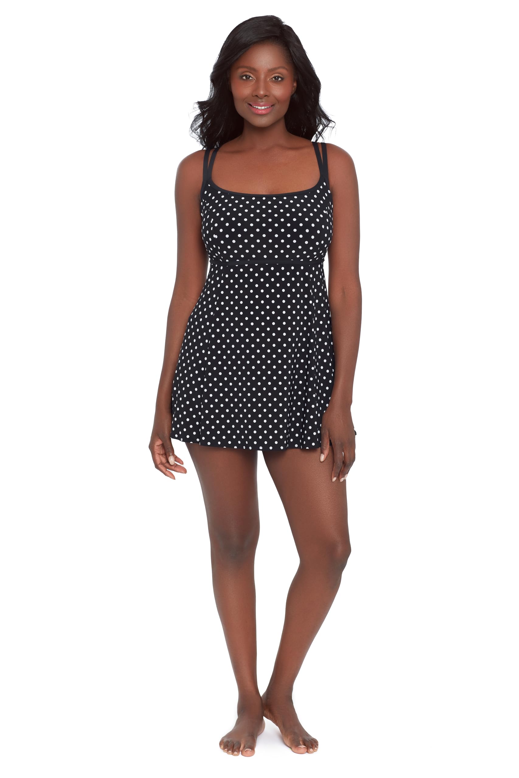 Women's Empire Princess Seam Swimdress-image-48