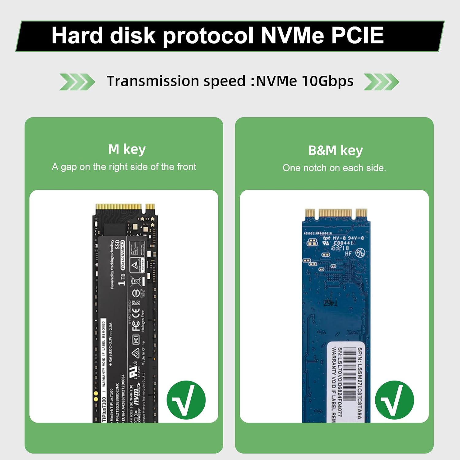PCIe 2.0 x4 to M.2 Adapter Card, 4-Port Slot NVMe SSD Expansion Card, Support 4X M.2 NGFF SSDs at Full Speed,PCIe Expansion Card for PCI-EX4X8X16(10Gbps)