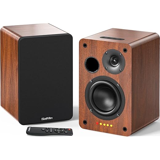 Saiyin 40W Bluetooth Bookshelf Speakers
