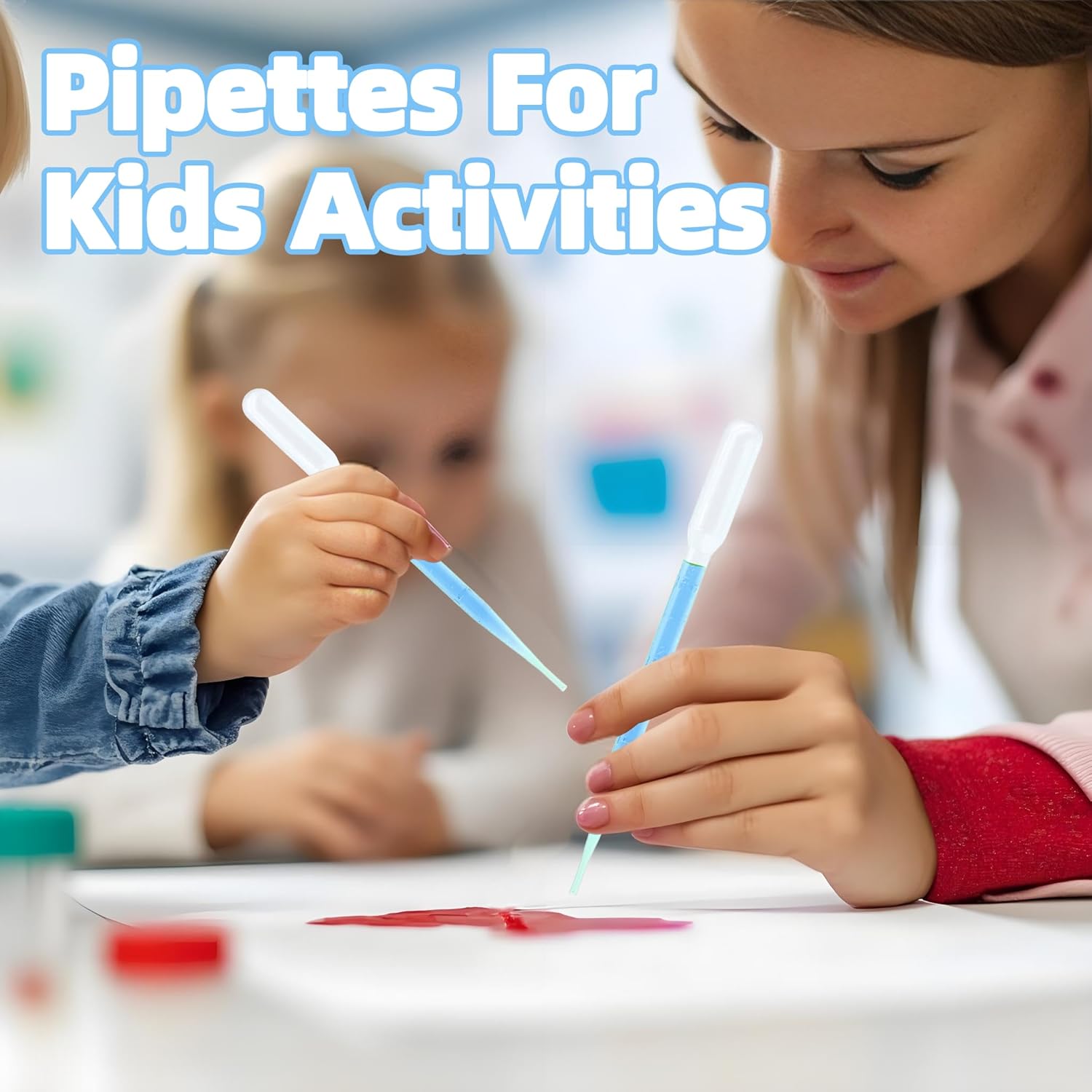 200 PCS 3ml Disposable Pipette, Pipettes Dropper for for Essential Oils, Resin, Crafts, Labs, Kids Activities - Droppers, Plastic Pipettes