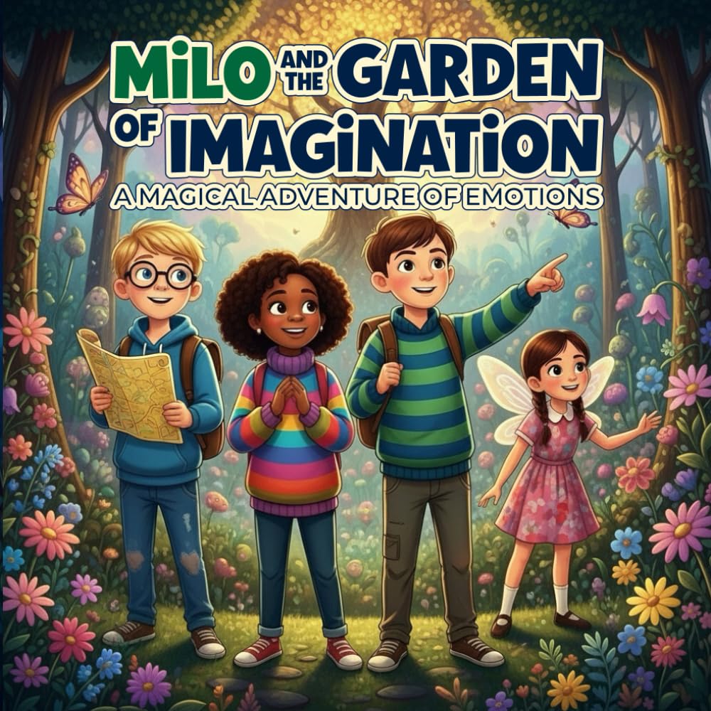 Milo and the Garden of Imagination: A magical adventure of emotions and imagination for children ages 4–8, with interactive coloring pages