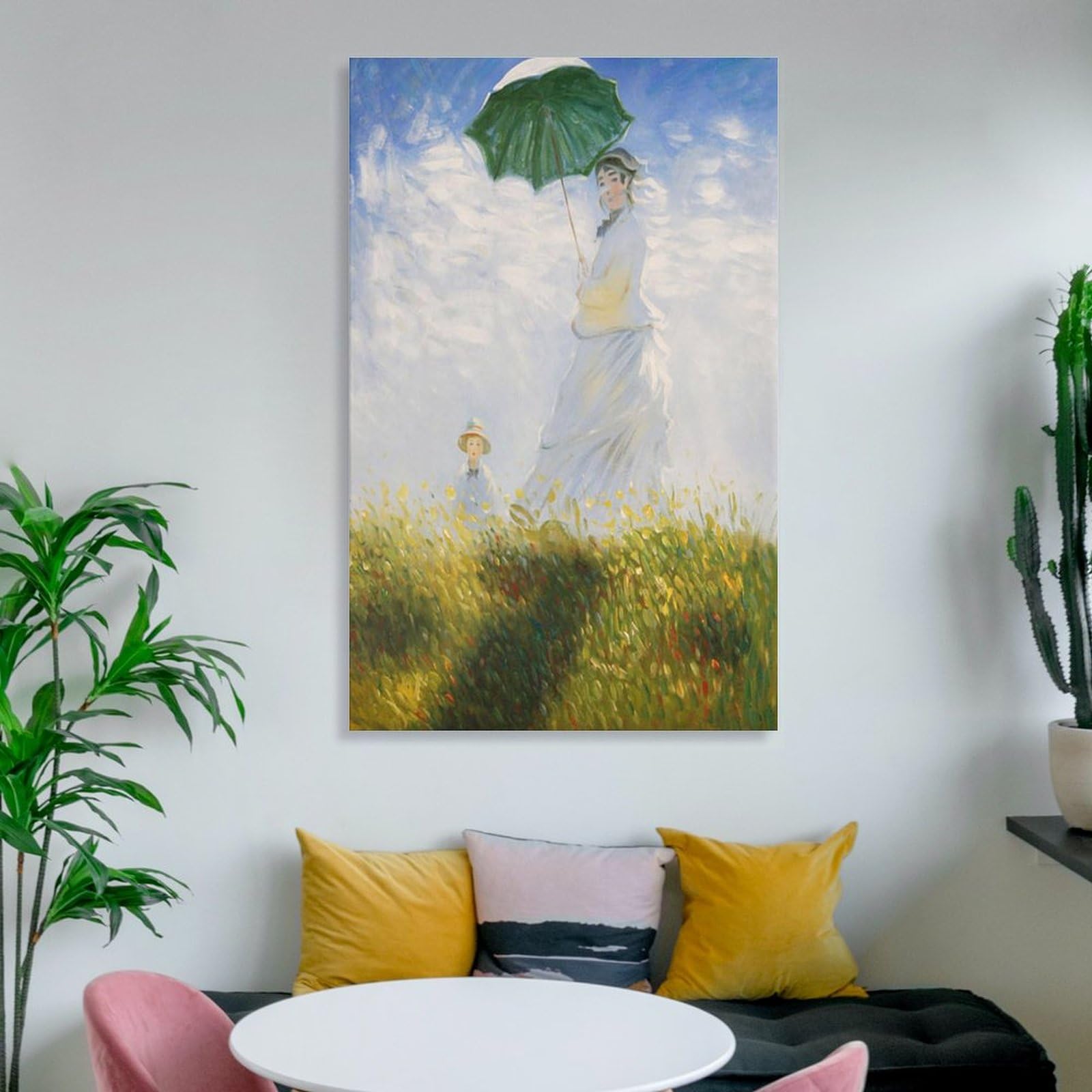 Amazon.co.jp: クロード・モネ『日傘をさす女性』油絵風景画