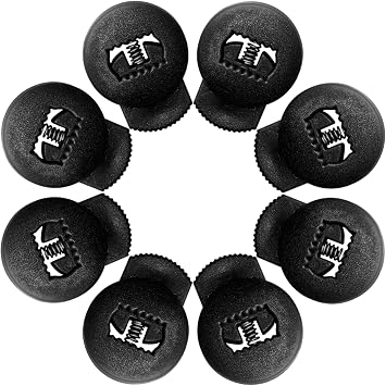 Glove Locks, 8 Pack Baseball Glove Lace Locks, No More Knots Required, Universal Fit for Baseball and Softball Gloves
