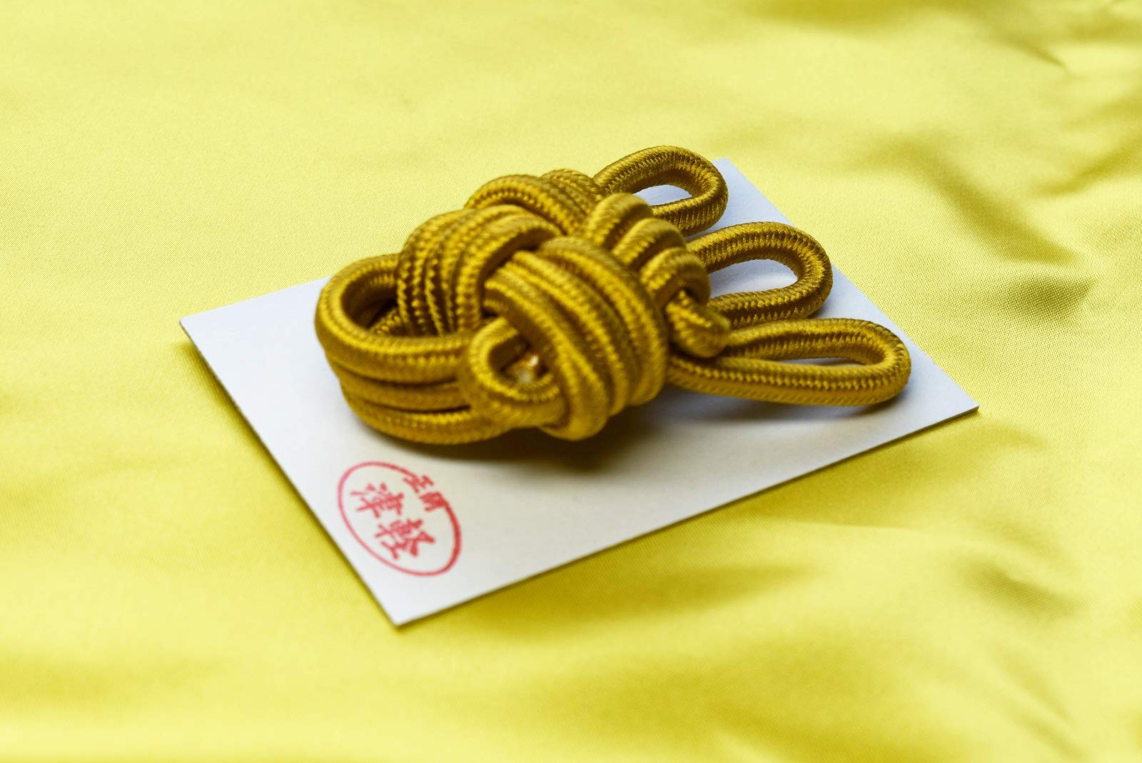 Silk Knot to hold strings for Japanese Shamisen Futozao thin neck (Brown) Jin Qing San Wei Xian Tai Zhuo Yin Xu Zheng Juan (Cha )