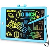 10 Inch Drawing Tablet&comma; LCD Writing Tablet for Kids&comma; Colorful Doodle Board Toddler Drawing Pad&comma; Educational Learning & Travel Essential Kid Toy for 3 4 5 6 7 8-Year-Old Girls Boys &lpar;Blue&rpar;