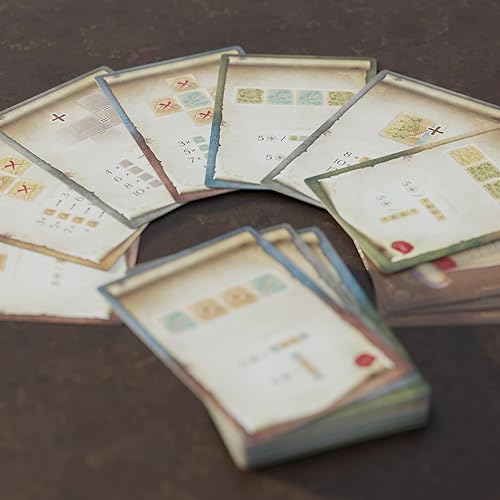 Miniatura 9 de Sit Down Games Maps of Misterra - Juego de estrategia y colocación de azulejos, Exploración y mapeo de islas, Objetivos ocultos, Edades 10+, 1-4