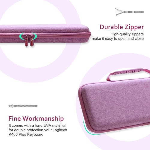 Vista 10 de XANAD Funda rígida para Logitech K400 Plus/Logitech POP Keys/Logitech MX Mecánico Mini Teclado Táctil Inalámbrico Teclado Touchpad Gris