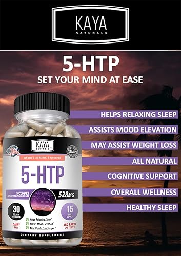 Miniatura 2 de Kaya Naturals - 5-HTP incluye ingredientes naturales para el estado de ánimo positivo y el bienestar, refuerzo del estado de ánimo y apoyo para