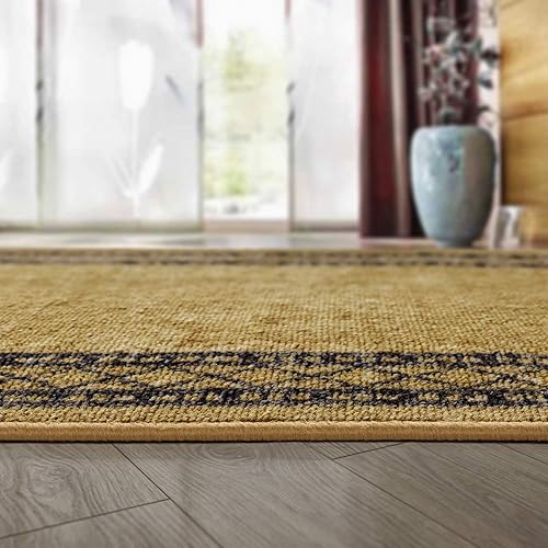 Miniatura 6 de Antep Rugs Alfombras Modernas con Bordes 2x7 Antideslizantes (Antideslizante) de Perfil Bajo con Respaldo de Goma para Interiores Alfombras de