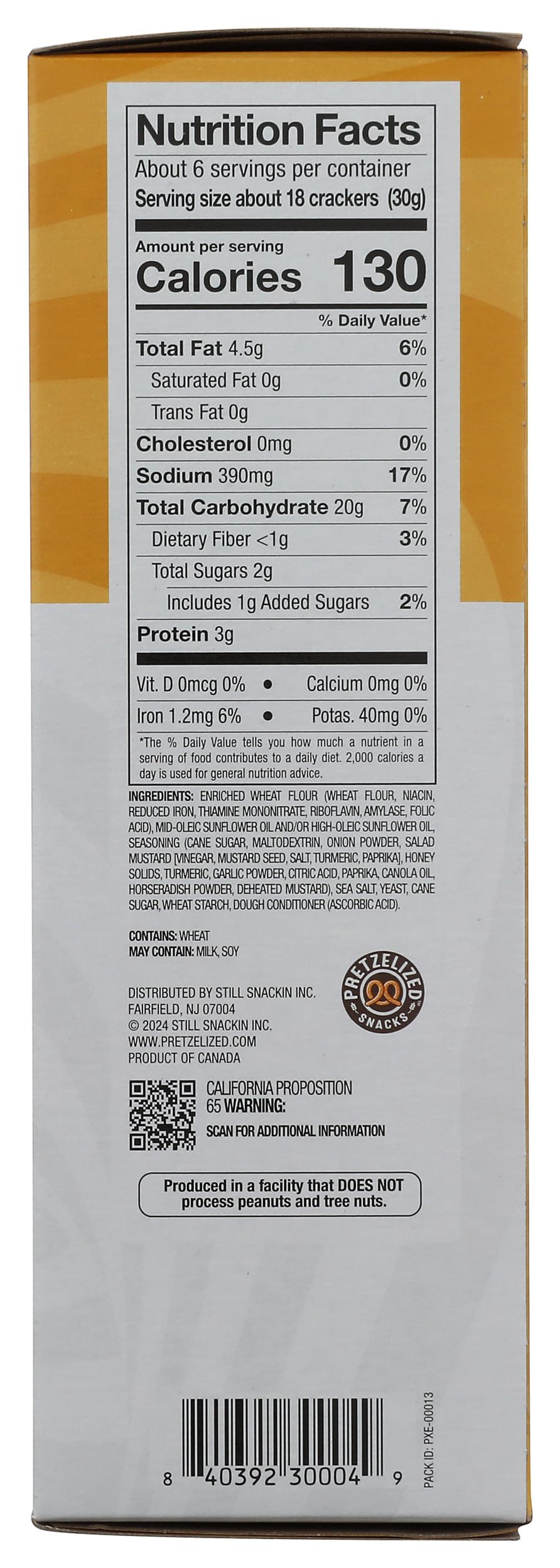 Pretzelized, Honey Mustard Pretzel Crackers, 6.5 Ounce thumbnail 5