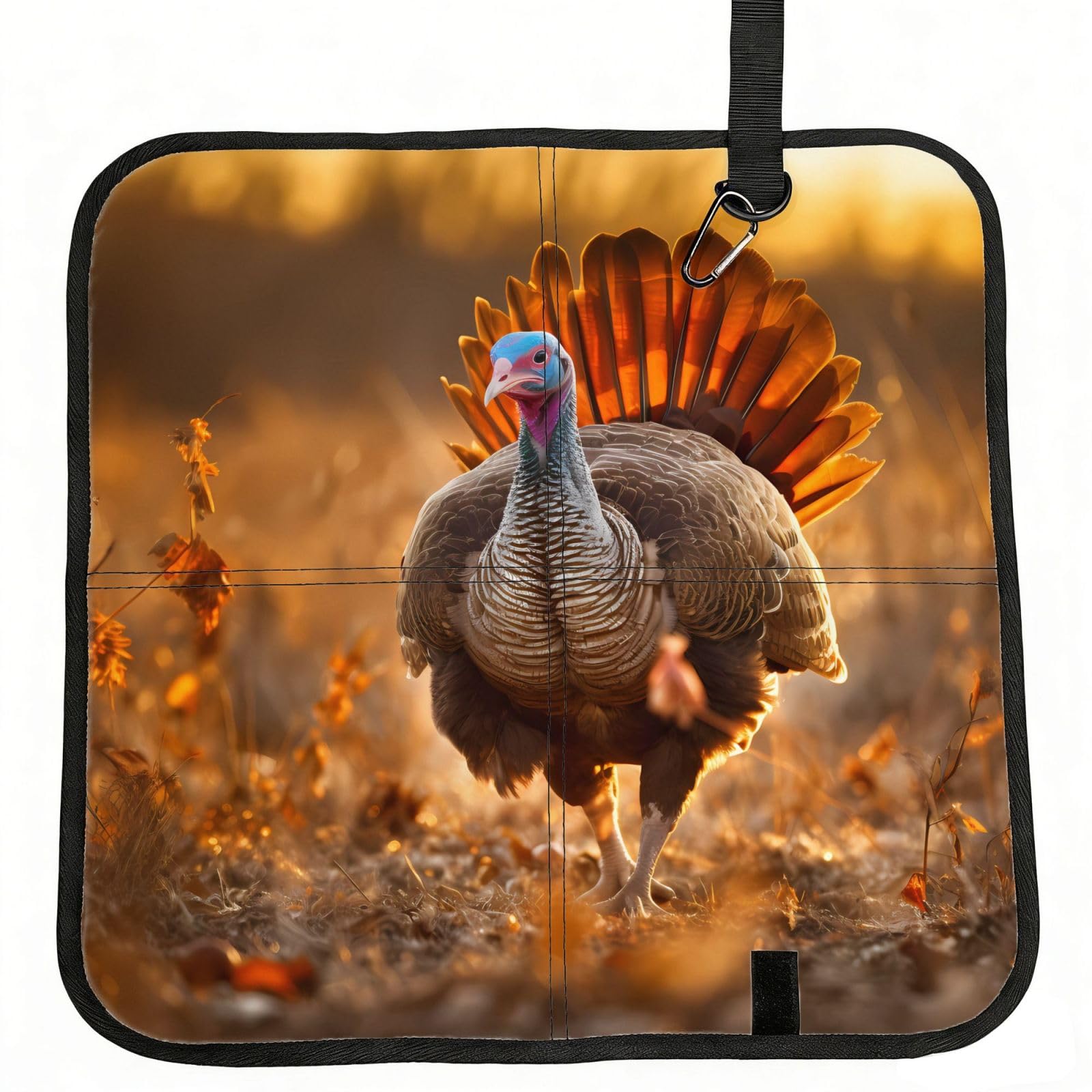 WBQLSL hams Foldable Seat Cushion - Portable Stadium Pad with Carabiner for Camping Hiking Picnic Beach